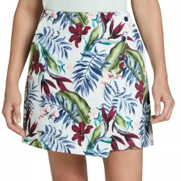 NWT Lady Hagen Small 2 16" Side Pleat Golf Tennis Skort Floral Athletic Skirt - Picture 2 of 11